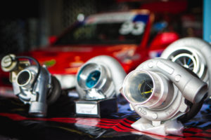 Mechanic checking the timing belt