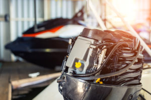 Motorboat Engine at Boat Garage