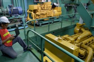 Engineer in Reflective Clothing with Helmet